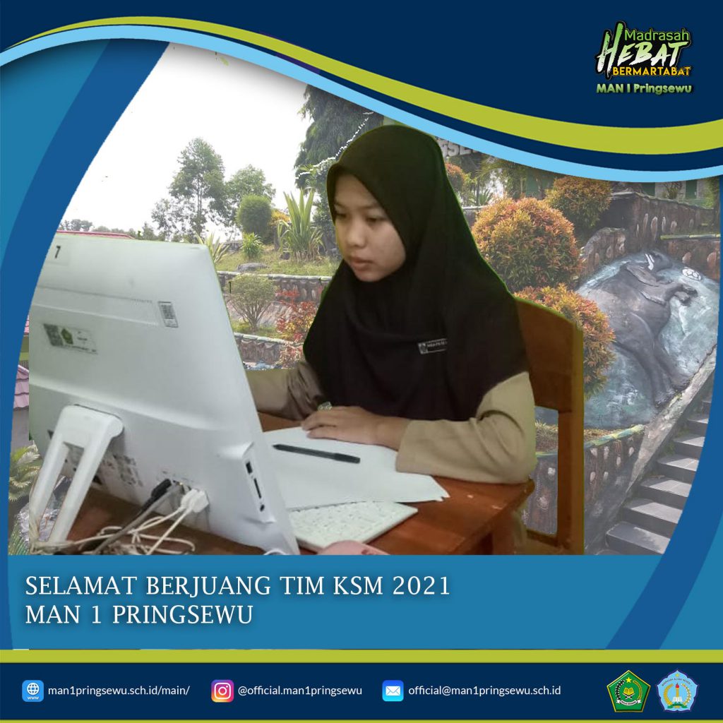 MAN 1 Pringsewu Mengikuti KSM Kabupaten 2021 Secara Daring