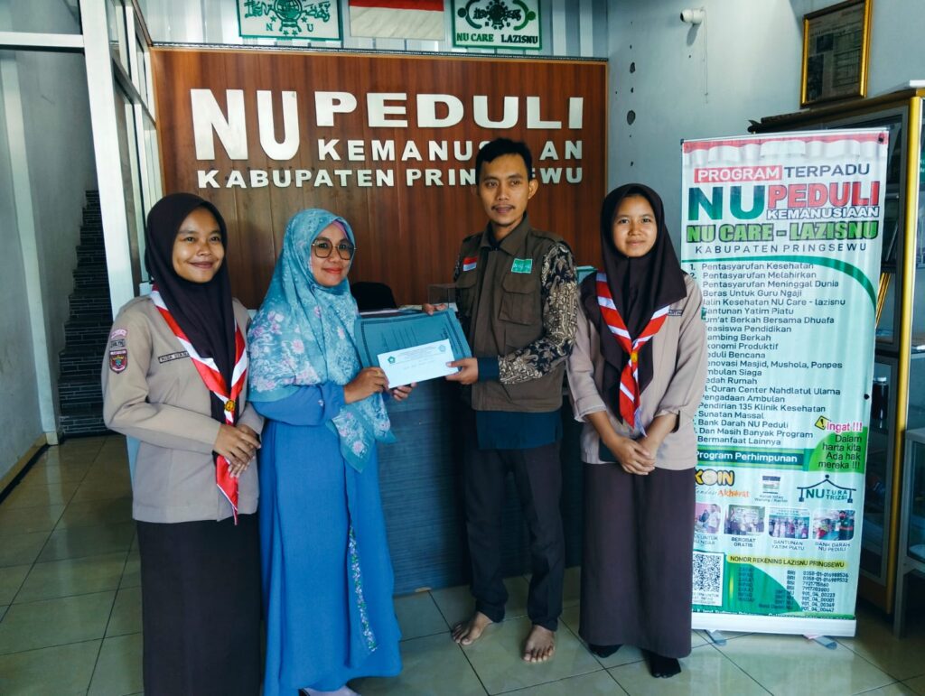 MAN 1 Pringsewu Salurkan Bantuan Banjir melalui LAZISNU MAN 1 Pringsewu Salurkan Bantuan Banjir melalui LAZISNU