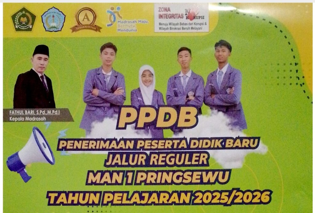 MAN 1 Pringsewu Terima Siswa Baru Tahun 2025, Catat Waktu dan Syaratnya! MAN 1 Pringsewu Terima Siswa Baru Tahun 2025, Catat Waktu dan Syaratnya!